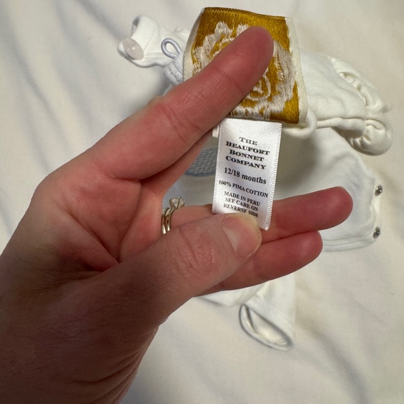 TBBC Baby Girl White Tennis Onesie | 12M - Picture 5 of 6